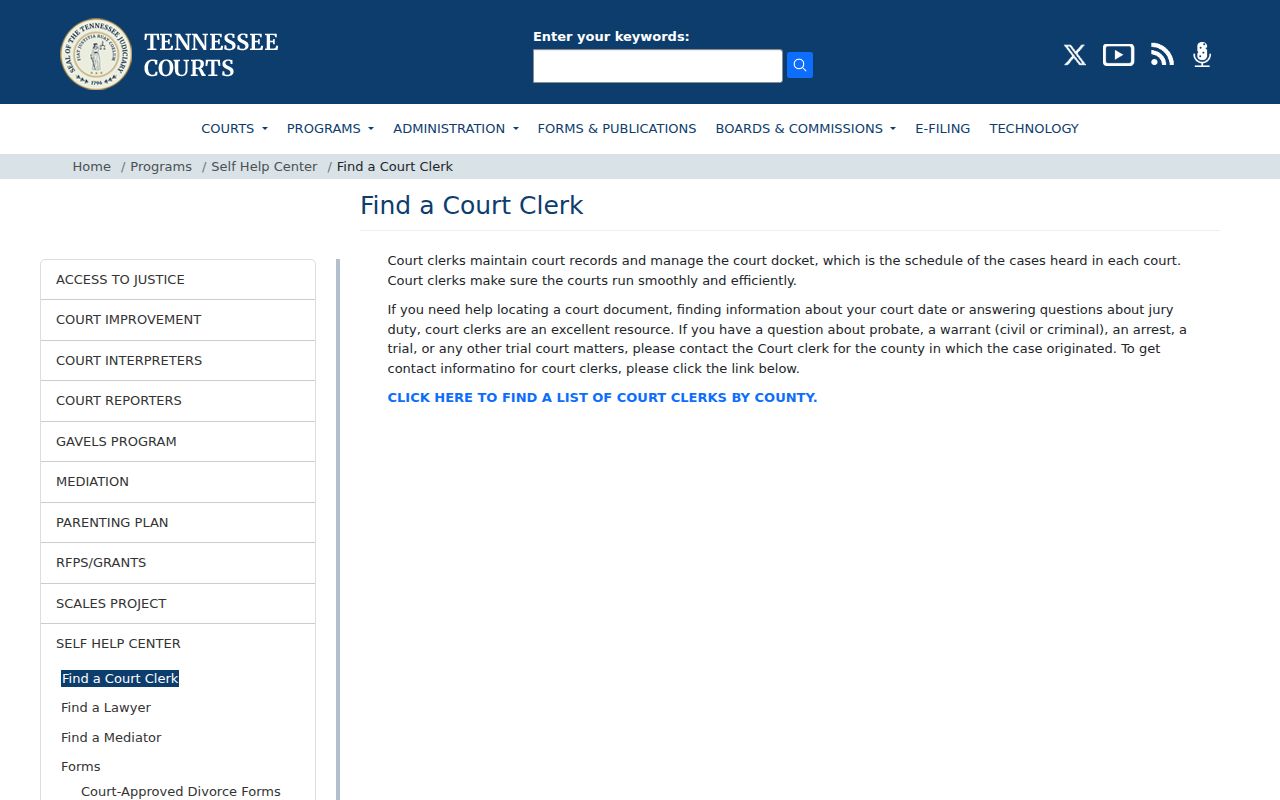 Lauderdale County warrant lookup: Tennessee court-clerk guidance